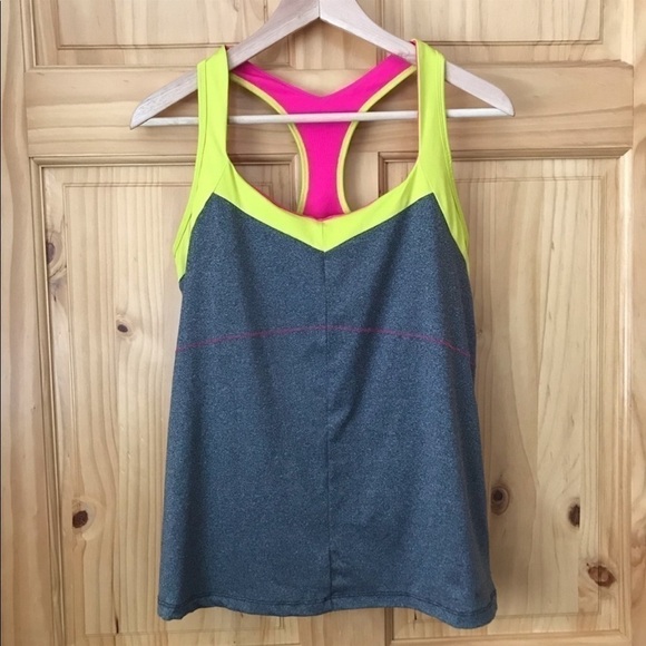 New Balance Lightning Dry neon racer back tank size large - Picture 10 of 10